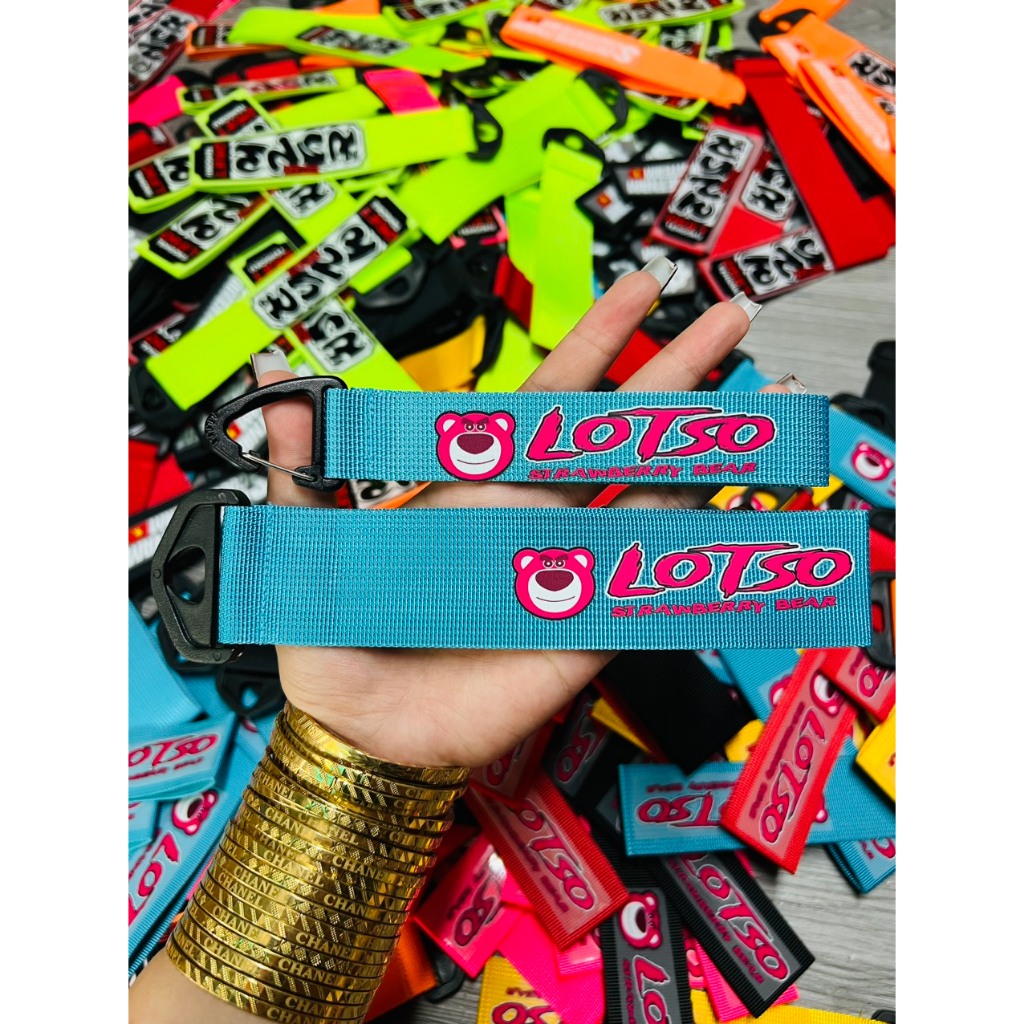 COMBO DÂY CẢNG + MÓC KHÓA GẤU DÂU