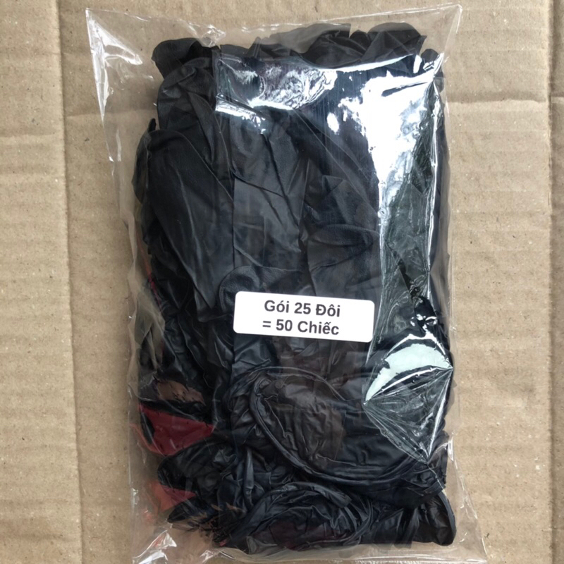 Găng tay đen co giãn , đầu nhám  CAM KẾT CHUẨN SIZE ,CHUẨN SỐ lƯỢNG
