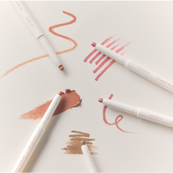 Chì Kẻ Viền Môi Nhung Lì, Lâu Trôi, Thiết Kế 2 Đầu ROMAND Lip Mate Pencil 0.5g