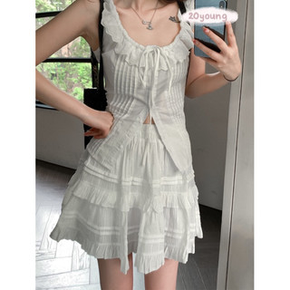 20young - chân váy xoè trắng có lớp lót
