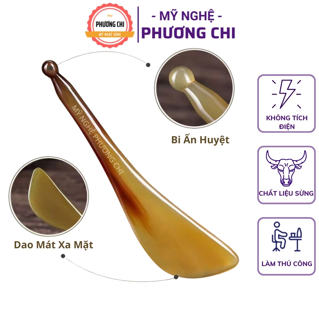 Cây Lăn Massage Mặt, Xoá Nếp Nhăn Da Mặt Bằng Sừng, Dụng Cụ Diện Chẩn Chăm Sóc Sắc Đẹp | Mỹ Nghệ Phương Chi