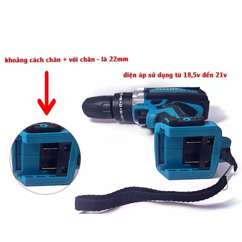 Pin máy khoan Makita, Dewalt, Bosch, dùng cho máy 18v, 21v, 24v, 26v, 36v, 72v cùng chân