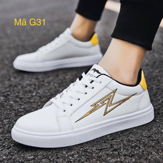 Giày Nam Thể Thao Nam Cao Cấp Hot Trend SPOST Giầy Trắng Cổ Thấp Sneaker Nam Nữ MÃ G-S - Hàng Loại 1