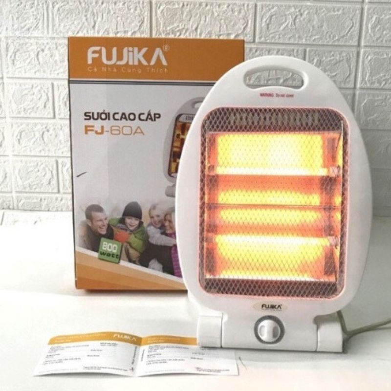 Máy sưởi ấm cao cấp - Đèn sưởi ấm Fujika FJ-60A 2 có tấm lưới cách nhiệt an toàn