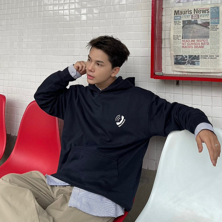 ÁO KHOÁC HOODIE NỈ CALL YOU CÓ MŨ CHÍNH HÃNG MARCHLAND ẤM ÁP