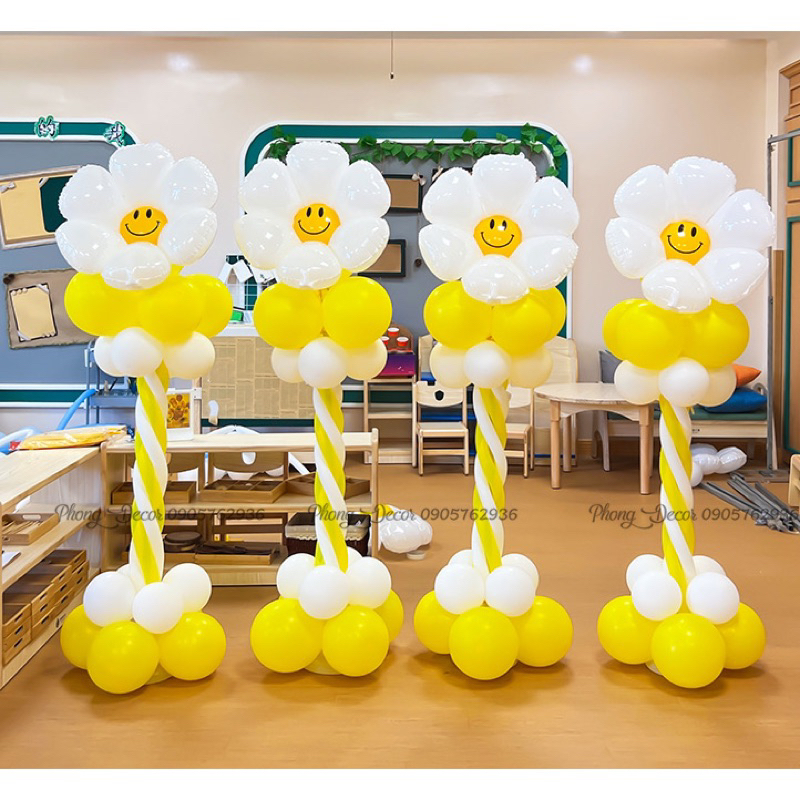 Trụ đứng , trụ dựng cột bóng cao 1m2 , trang trí sinh nhật cho bé trai bé gái , trang trí sự kiện , 