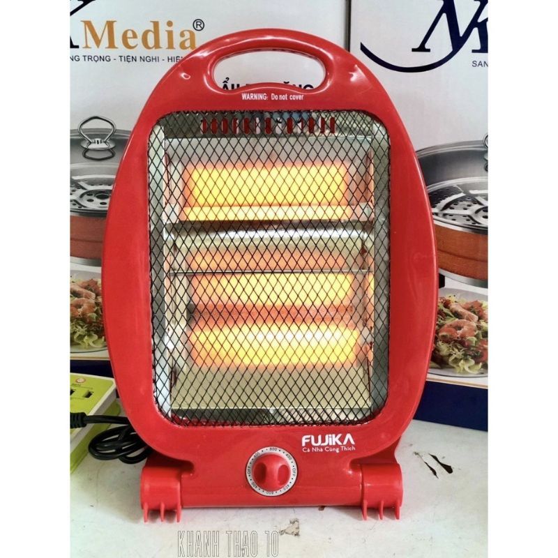 Đèn sưởi ấm tiếc kiệm điện - Máy sưởi Fujika FJ-60A 2 có tấm lưới cách nhiệt an toàn