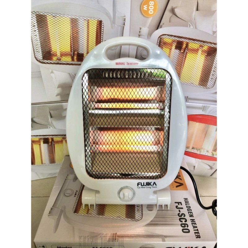 Đèn sưởi ấm tiếc kiệm điện - Máy sưởi Fujika FJ-60A 2 có tấm lưới cách nhiệt an toàn