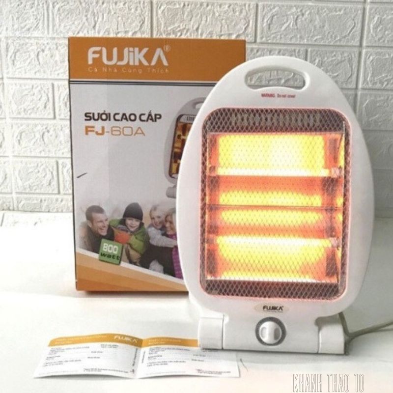 Đèn sưởi ấm tiếc kiệm điện - Máy sưởi Fujika FJ-60A 2 có tấm lưới cách nhiệt an toàn