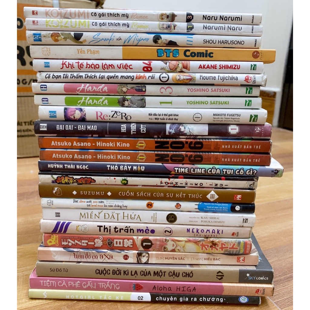 Vở truyên.tranh cũ Lô Lẻ 10: Ong đưa thư, Hikaru, Sasaki Miyano, Miền đất hứa, Dòng sông huyền bí, Dược sư tự sự