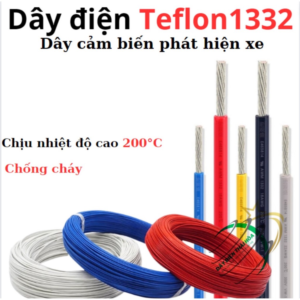 Dây điện Teflon Dây pha mạ thiếc nhiều lõi Dây đơn lõi Dây cảm biến mặt đất phát hiện xe ô tô Dây kiểm tra bãi đậu xe
