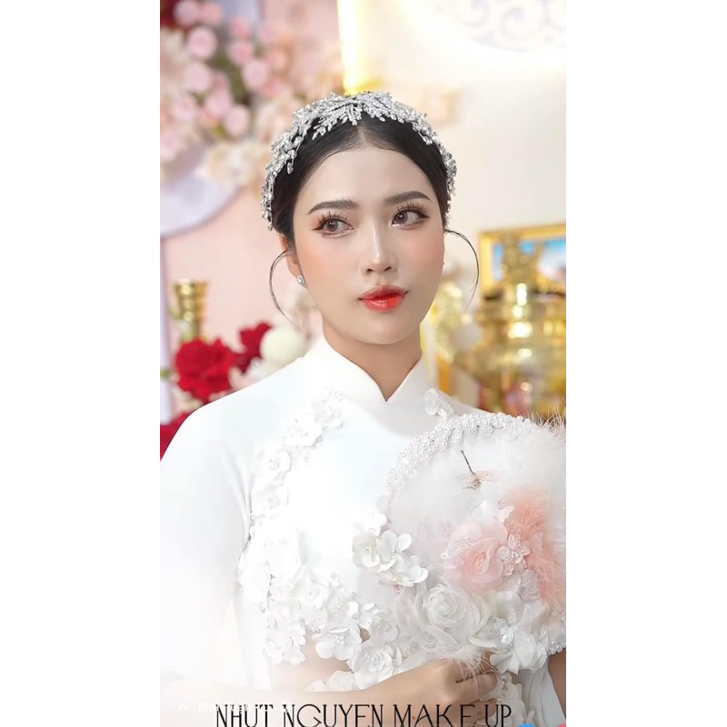 🔥🔥 Phụ kiện cưới Bích Dung - Bờm tia đá hoa tuyết dành cho cô dâu ngày cưới siêu xinh nhé