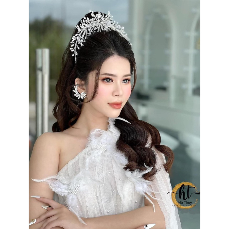 🔥🔥 Phụ kiện cưới Bích Dung - Bờm tia đá hoa tuyết dành cho cô dâu ngày cưới siêu xinh nhé