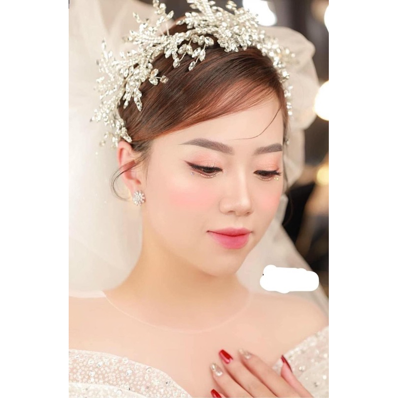 🔥🔥 Phụ kiện cưới Bích Dung - Bờm tia đá hoa tuyết dành cho cô dâu ngày cưới siêu xinh nhé