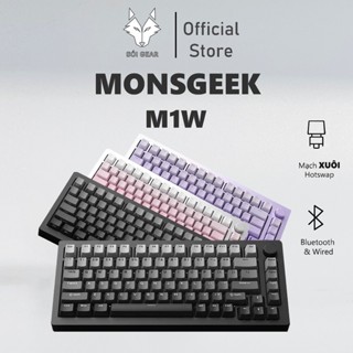 [HỎA TỐC HN - HCM] Bàn phím cơ Monsgeek M1W | Vỏ nhôm | Led RGB | Không dây 3 Modes| Mạch xuôi | Hotswap | Gasket Mount
