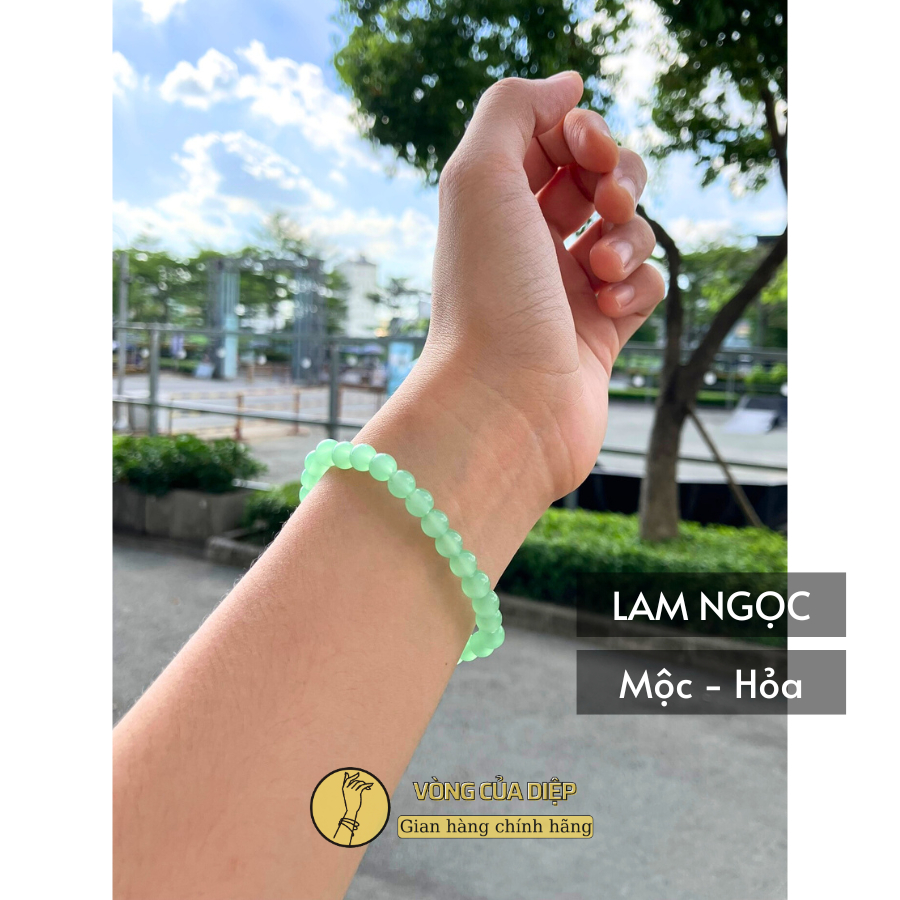 Vòng tay ngọc đơn size hạt nhỏ 5-6mm, nhẹ nhàng ý nghĩa và tốt lành dành cho tay nữ
