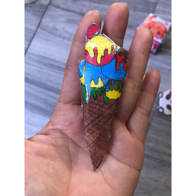 Squishy giấy tự làm siêu kute pho mai que