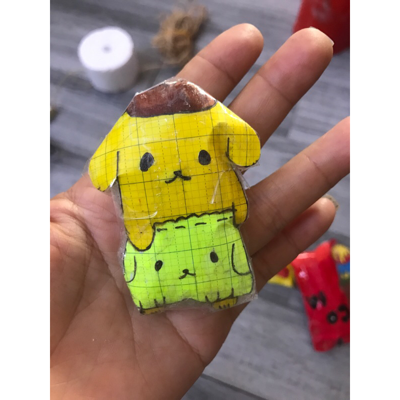 Squishy giấy tự làm siêu kute pho mai que