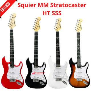 Đàn guitar điện squier mm stratocaster ht sss kèm cần nhúng yn08 + phụ kiện