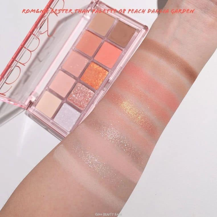 Bảng phấn mắt 10 ô Romand Better Than Palette siêu lấp lánh chuẩn màu lâu trôi 7.5g - Mibebe