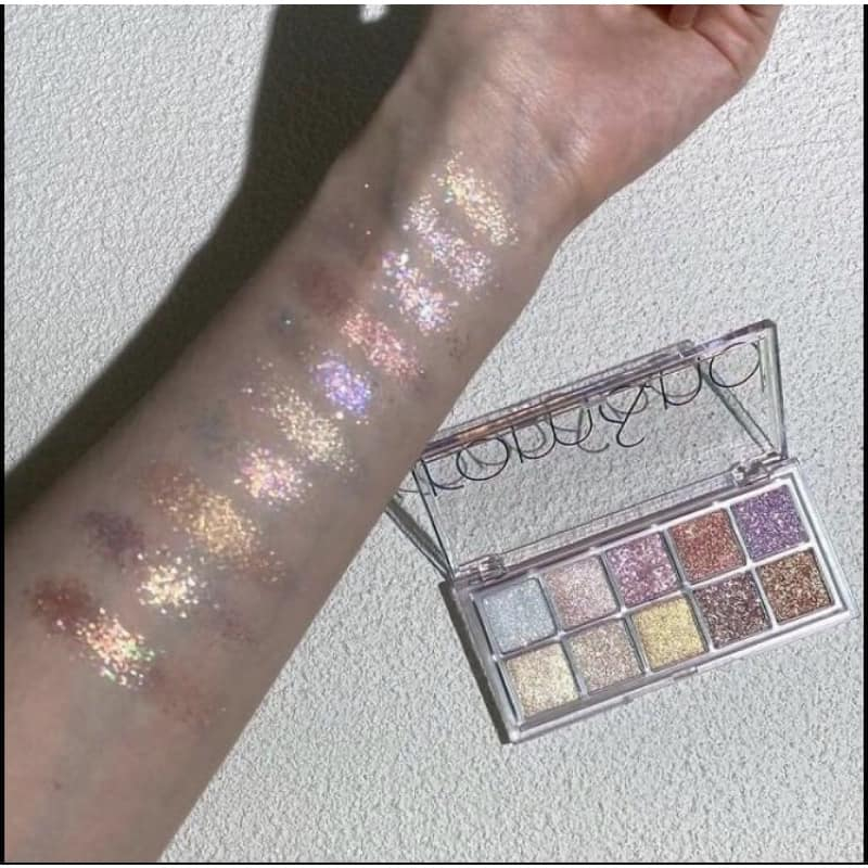 Bảng phấn mắt 10 ô Romand Better Than Palette siêu lấp lánh chuẩn màu lâu trôi 7.5g - Mibebe