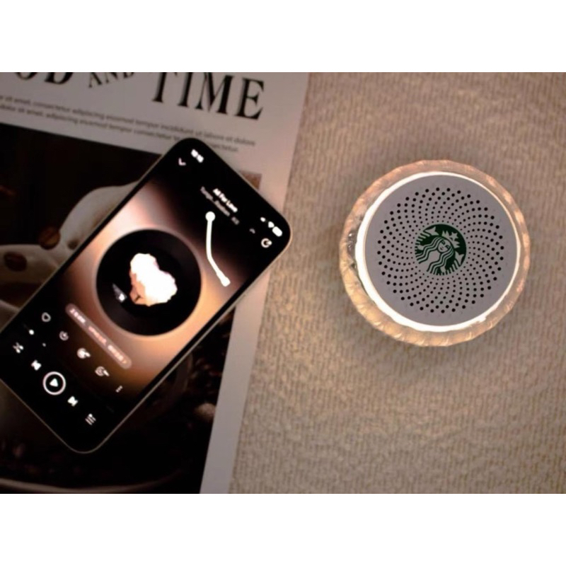 Loa dùng Usb, có đèn Led đổi nhieu màu...Starbucks Auth