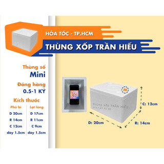 Combo 10 thùng xốp size Mini, thùng xốp giữ nhiệt