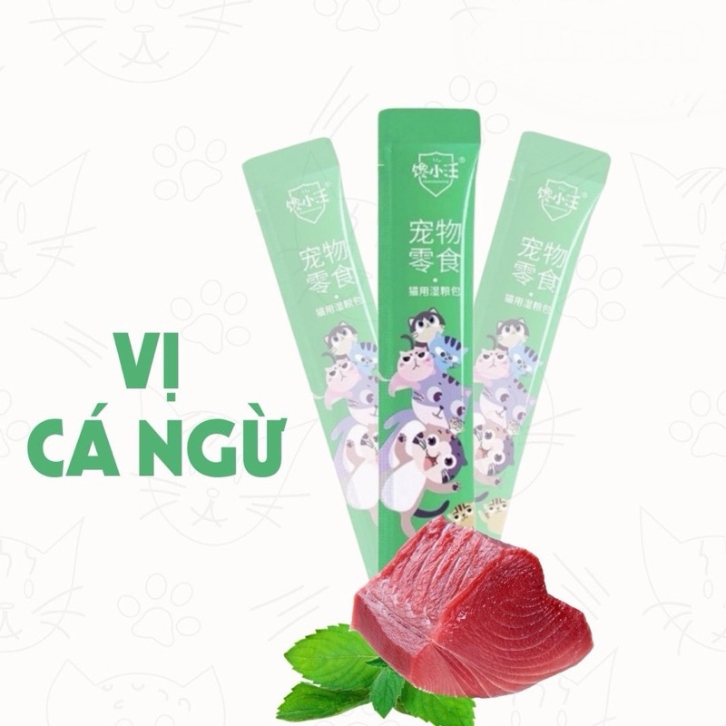 Combo 50 Súp Thưởng Thơm Ngon Cho Mèo Gói 15g