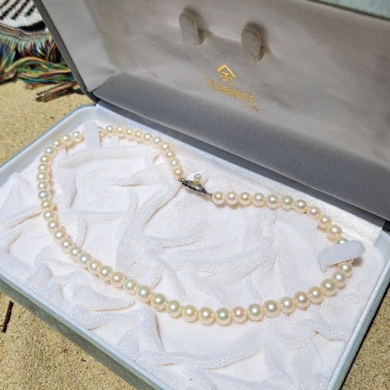 Vòng cổ trai Akoya 6 li