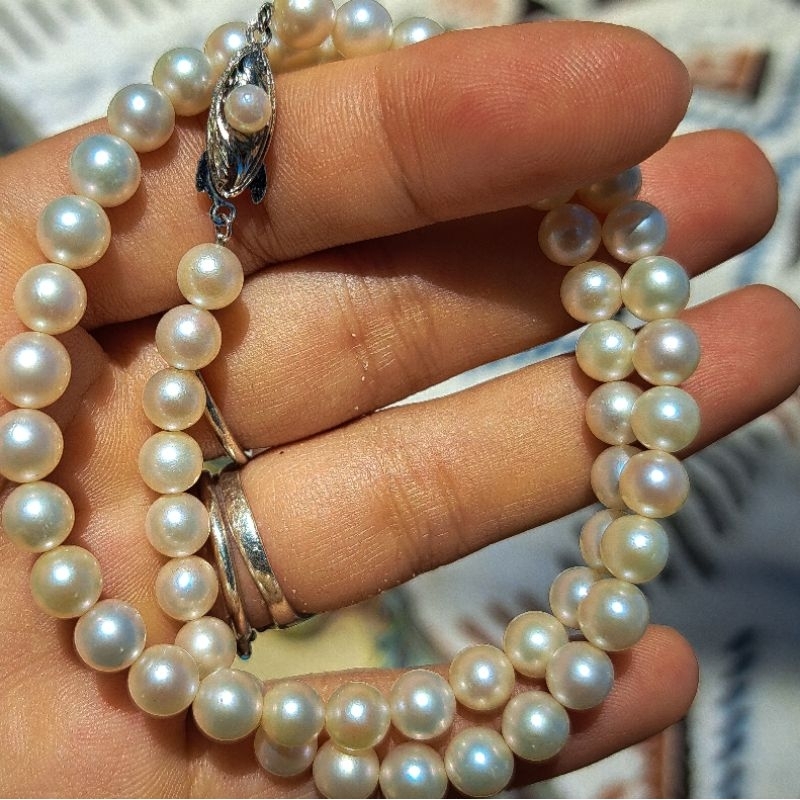 Vòng cổ trai Akoya 6 li