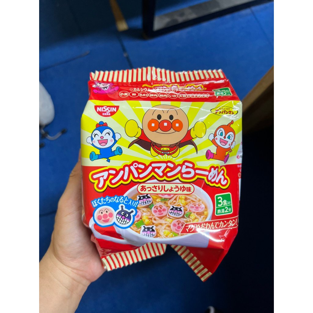Mì tôm Ăn Liền Nissin Ramen Anpaman Chú Hề Nhật Bản 90G