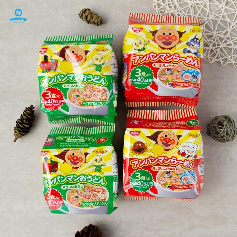 Mì tôm Ăn Liền Nissin Ramen Anpaman Chú Hề Nhật Bản 90G