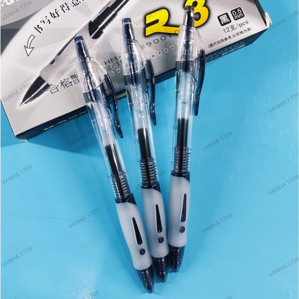 M&G Bút bi nước GP1163 [Hộp 12c ] mực xanh, đỏ, đen.
