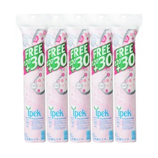 Combo 5 gói bông tẩy trang Ipek 150 miếng