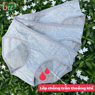 [Gee] Set 3 quần lót chống tràn nguyệt san, Quần lót chu kỳ hỗ trợ chống tràn, kín đáo cho ngày kinh nguyệt nữ giới