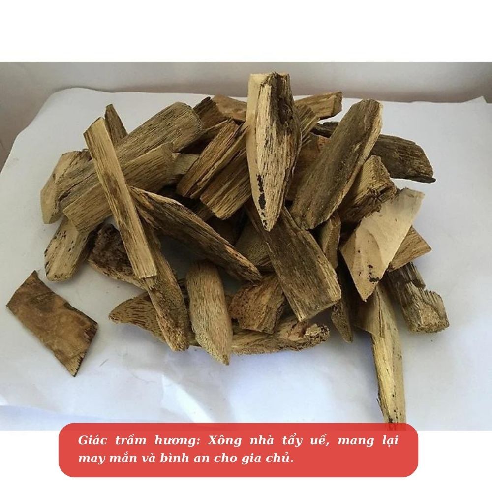 Giác Trầm Hương Xông Nhà, Trầm Hương Miếng Tự Nhiên Cao Cấp Thiện Phát