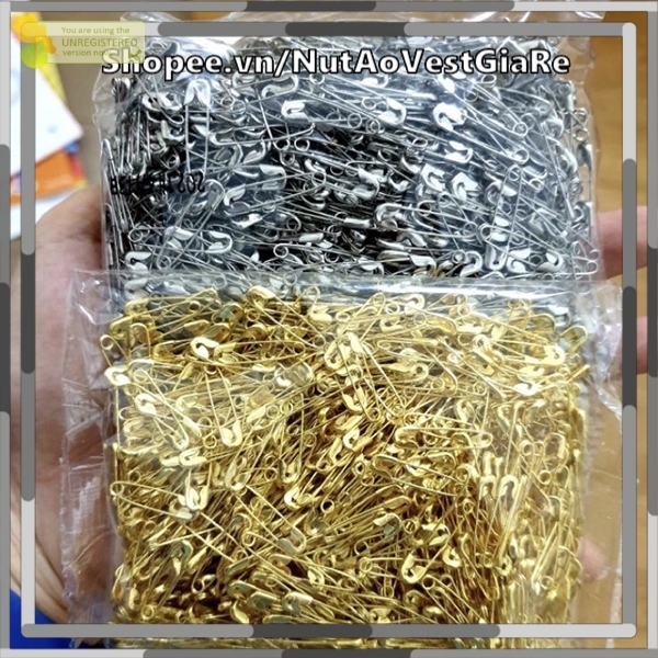 Set 1000 kim băng nhỏ (0,5x2cm), kim tây cài áo, 1000 chiếc ghim băng chất liệu hợp kim cao cấp .