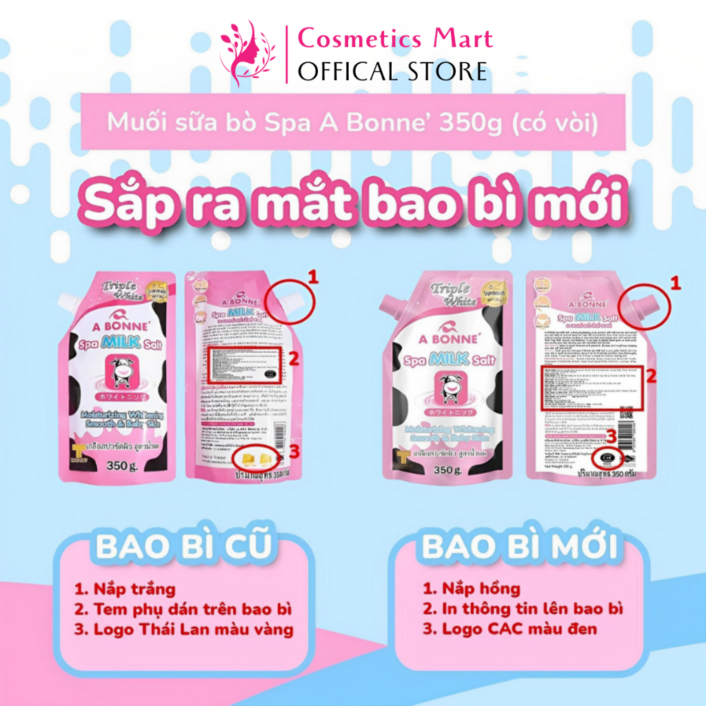 Muối Tắm Sữa Bò Tẩy Tế Bào Chết A Bonne Spa Milk Salt Thái Lan 350gr