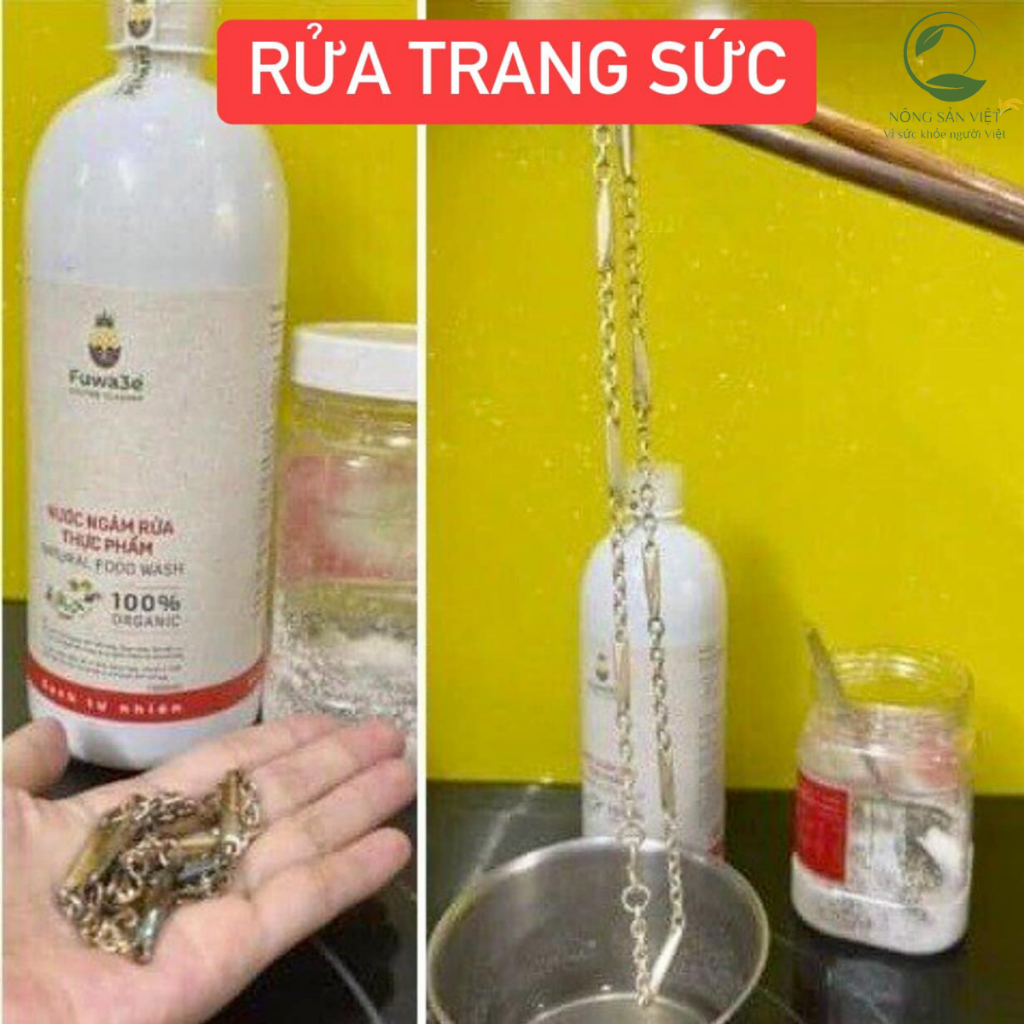 Nước Ngâm Rửa Thực Phẩm Fuwa3e, Rửa Rau Củ Quả, Bình Sữa chiết xuất 100% Enzyme Từ Dứa An Toàn Cho Bé 100ml