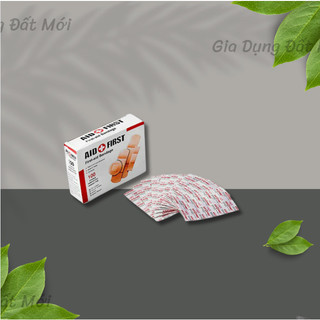 Set 100 miếng băng cá nhân trắng đỏ 【 T4 P27 A0 】