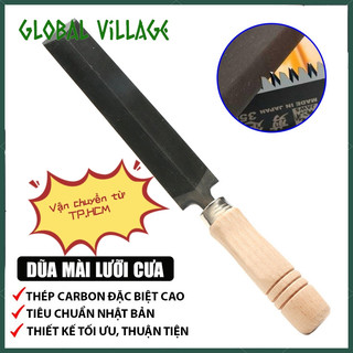 Dũa kim cương mài lưỡi cưa gỗ cầm tay TAKAGI Nhật Bản, thép carbon cao cấp T2 chống mài mòn, giũa cưa gỗ bonsai chuyên n