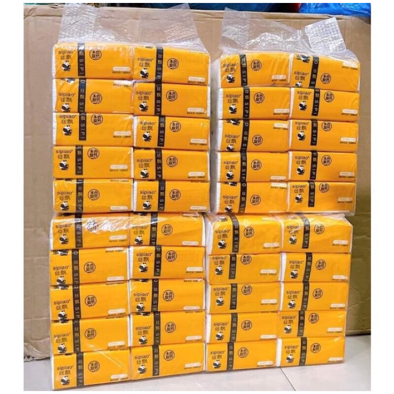 Combo Bịch 10 Gói Giấy Ăn gấu trúc siêu dai, mềm mịn, không tan trong nước....