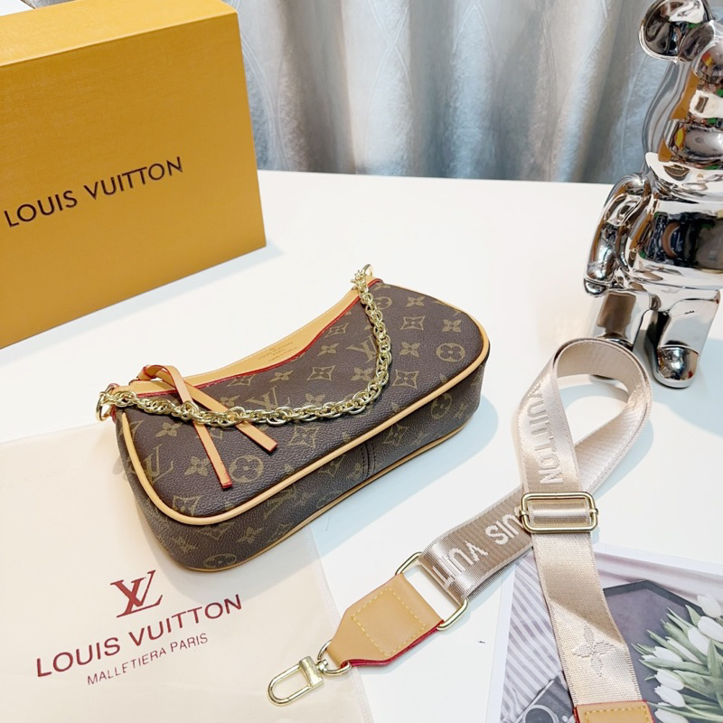 Túi lv kẹp nách kèm dây bản to