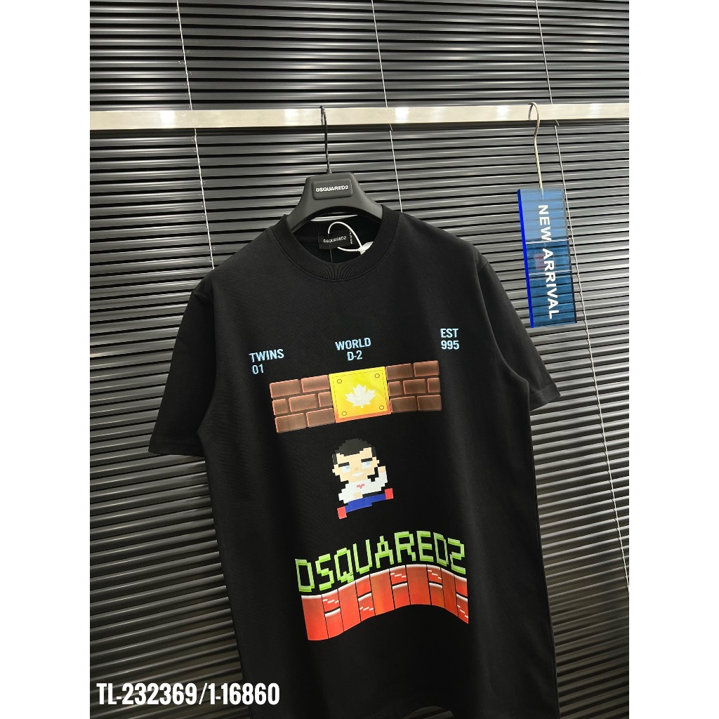 Áo Thun Nam Boy Phố DSQ 100% Cotton 250Gsm Dày Dặn Hàng Siêu Cấp