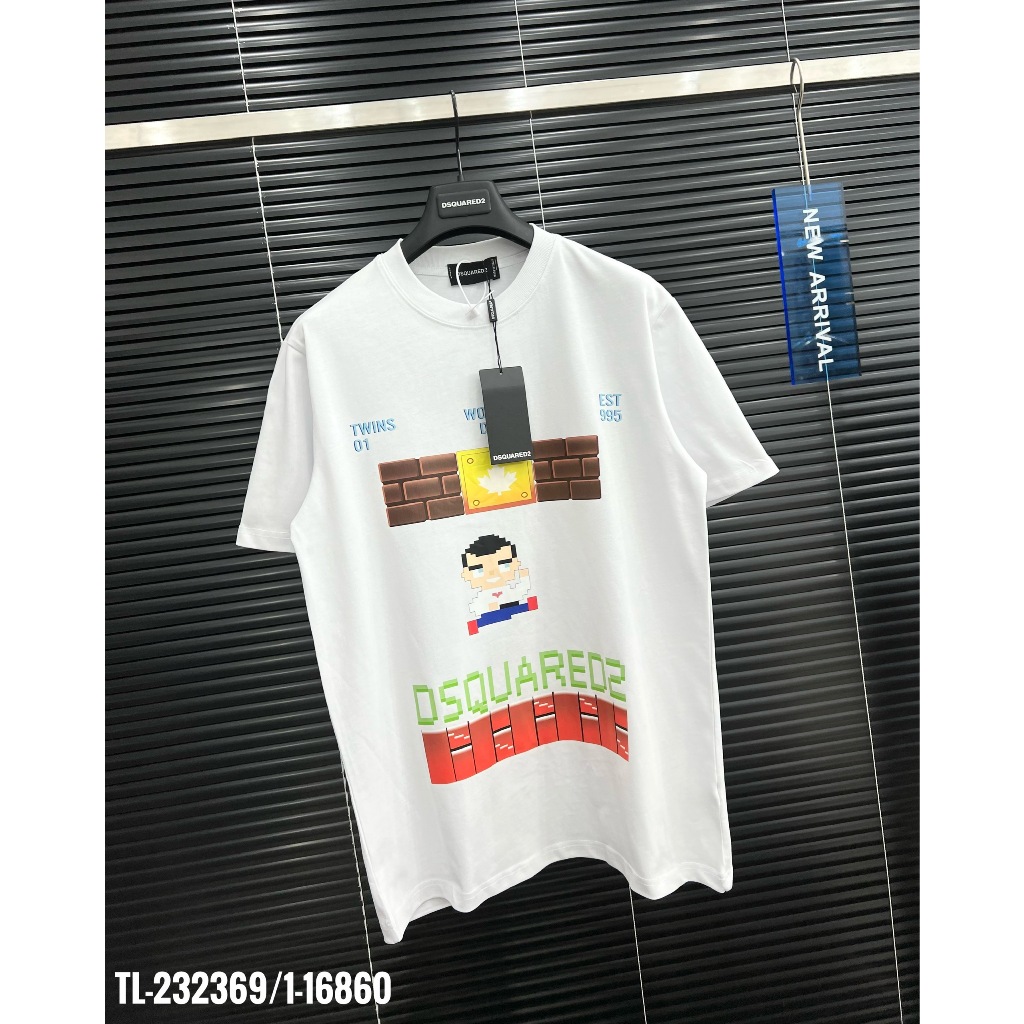 Áo Thun Nam Boy Phố DSQ 100% Cotton 250Gsm Dày Dặn Hàng Siêu Cấp