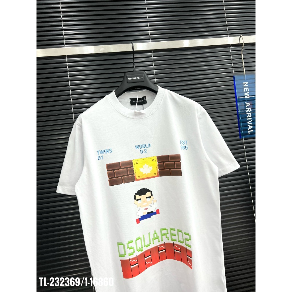 Áo Thun Nam Boy Phố DSQ 100% Cotton 250Gsm Dày Dặn Hàng Siêu Cấp