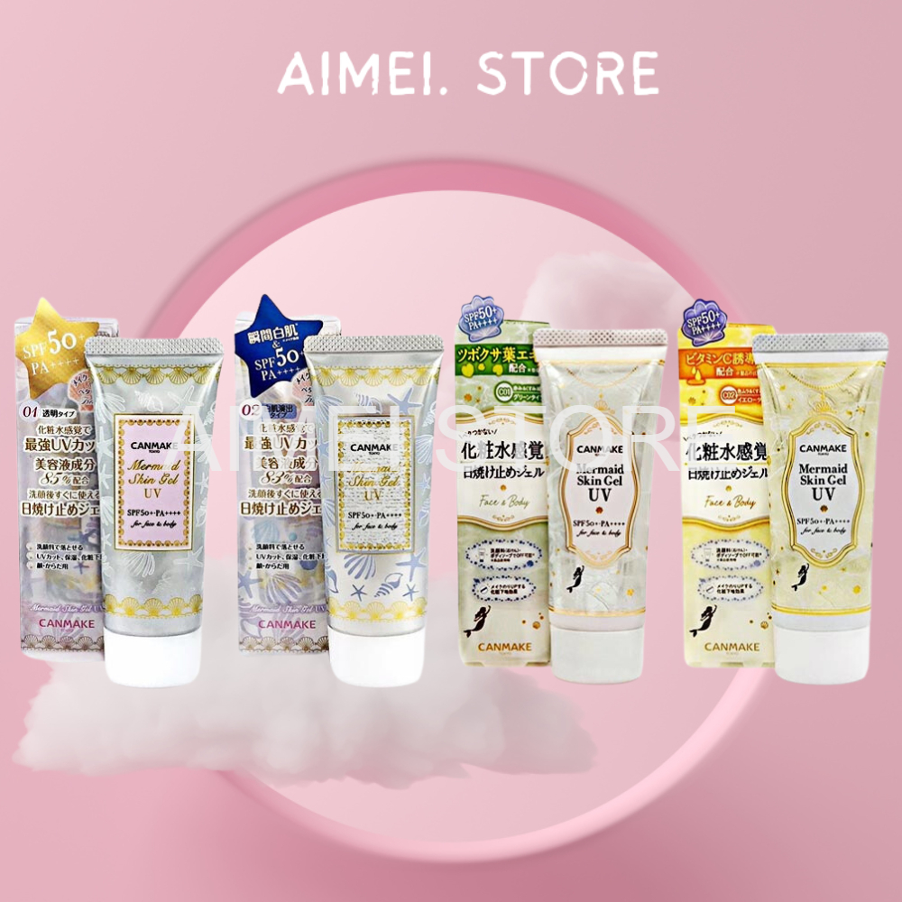 40g Kem Lót Chống Nắng Canmake Mermaid Skin Gel UV