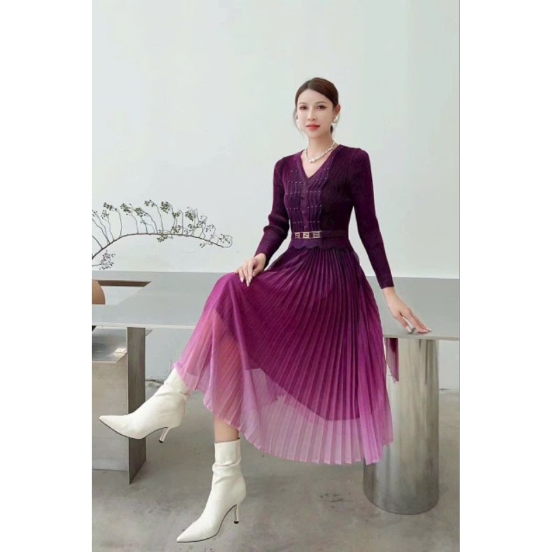 ĐẦM DẬP LY CỔ TIM KHÓA EO