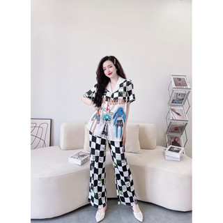 Bộ pijama Big size > 65 kg lụa latin size lớn