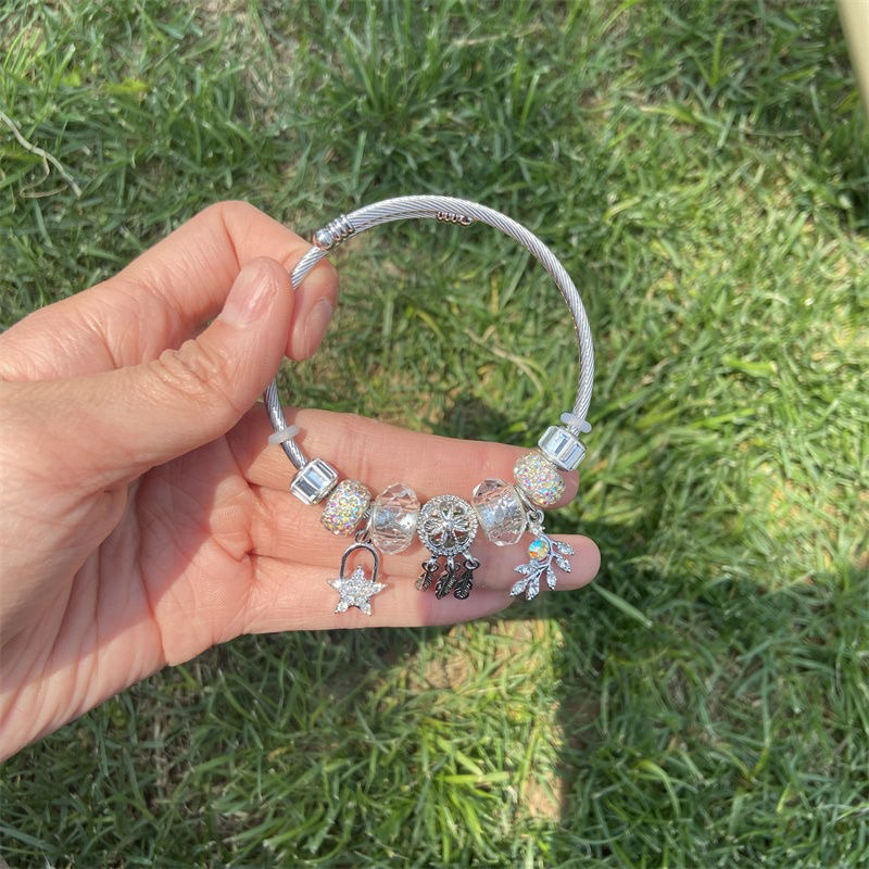 Lắc tay Pandoraa - Vòng tay titan Dreamcatcher hàng đẹp shop tự chụp